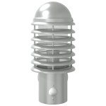 vidaXL Lămpi exterioare de perete cu senzor 2 buc. argintiu, oțel inox vidaXL Lămpi exterioare de perete cu senzor 2 buc. argintiu, oțel inox