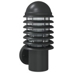 vidaXL Lampă exterioară de perete, negru, oțel inoxidabil vidaXL Lampă exterioară de perete, negru, oțel inoxidabil