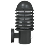 vidaXL Lampă exterioară de perete cu senzor, negru, oțel inoxidabil vidaXL Lampă exterioară de perete cu senzor, negru, oțel inoxidabil