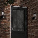vidaXL Lămpi exterioare de perete cu senzori, 2 buc., negru, oțel inox vidaXL Lămpi exterioare de perete cu senzori, 2 buc., negru, oțel inox