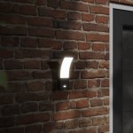 vidaXL Lămpi exterioare de perete cu LED/senzor 2 buc. negru aluminiu vidaXL Lămpi exterioare de perete cu LED/senzor 2 buc. negru aluminiu