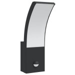 vidaXL Lămpi exterioare de perete cu LED/senzor 2 buc. negru aluminiu vidaXL Lămpi exterioare de perete cu LED/senzor 2 buc. negru aluminiu