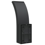 vidaXL Lămpi exterioare de perete cu LED/senzor 2 buc. negru aluminiu vidaXL Lămpi exterioare de perete cu LED/senzor 2 buc. negru aluminiu