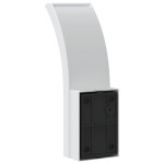 vidaXL Lămpi exterioare de perete cu LED 2 buc. alb, aluminiu turnat