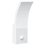 vidaXL Lampă exterioară de perete cu LED/senzor, alb, aluminiu turnat