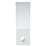 vidaXL Lampă exterioară de perete cu LED/senzor, alb, aluminiu turnat