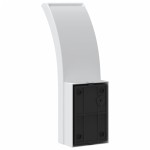 vidaXL Lămpi exterioare de perete LED/senzor 2 buc alb aluminiu turnat vidaXL Lămpi exterioare de perete LED/senzor 2 buc alb aluminiu turnat