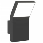 vidaXL Lampă exterioară de perete cu LED, negru, aluminiu turnat vidaXL Lampă exterioară de perete cu LED, negru, aluminiu turnat