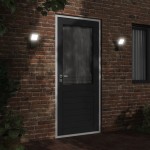 vidaXL Lămpi exterioare de perete cu LED 2 buc. negru, aluminiu turnat vidaXL Lămpi exterioare de perete cu LED 2 buc. negru, aluminiu turnat