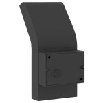 vidaXL Lampă exterioară de perete cu LED/senzor, negru aluminiu turnat vidaXL Lampă exterioară de perete cu LED/senzor, negru aluminiu turnat