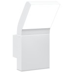 vidaXL Lampă exterioară de perete cu LED, alb, aluminiu turnat