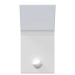 vidaXL Lampă exterioară de perete cu LED/senzor, alb, aluminiu turnat vidaXL Lampă exterioară de perete cu LED/senzor, alb, aluminiu turnat