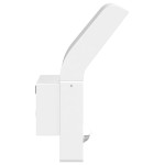 vidaXL Lampă exterioară de perete cu LED/senzor, alb, aluminiu turnat vidaXL Lampă exterioară de perete cu LED/senzor, alb, aluminiu turnat