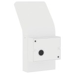 vidaXL Lampă exterioară de perete cu LED/senzor, alb, aluminiu turnat vidaXL Lampă exterioară de perete cu LED/senzor, alb, aluminiu turnat