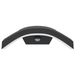 vidaXL Lămpi exterioare de perete cu LED/senzor 2 buc. negru aluminiu vidaXL Lămpi exterioare de perete cu LED/senzor 2 buc. negru aluminiu