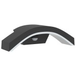 vidaXL Lămpi exterioare de perete cu LED/senzor 2 buc. negru aluminiu vidaXL Lămpi exterioare de perete cu LED/senzor 2 buc. negru aluminiu