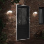 vidaXL Lămpi exterioare de perete cu LED 2 buc. alb, aluminiu turnat vidaXL Lămpi exterioare de perete cu LED 2 buc. alb, aluminiu turnat