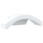 vidaXL Lămpi exterioare de perete cu LED 2 buc. alb, aluminiu turnat vidaXL Lămpi exterioare de perete cu LED 2 buc. alb, aluminiu turnat