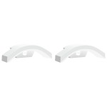 vidaXL Lămpi exterioare de perete LED/senzor 2 buc alb aluminiu turnat vidaXL Lămpi exterioare de perete LED/senzor 2 buc alb aluminiu turnat
