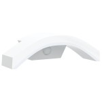 vidaXL Lămpi exterioare de perete LED/senzor 2 buc alb aluminiu turnat vidaXL Lămpi exterioare de perete LED/senzor 2 buc alb aluminiu turnat