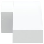 vidaXL Lămpi exterioare de perete LED/senzor 2 buc alb aluminiu turnat vidaXL Lămpi exterioare de perete LED/senzor 2 buc alb aluminiu turnat