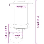vidaXL Lămpi exterioare de perete cu senzori, 2 buc., negru, oțel inox vidaXL Lămpi exterioare de perete cu senzori, 2 buc., negru, oțel inox
