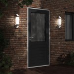 vidaXL Corpuri de iluminat exterior de perete 2 buc argintiu oțel inox vidaXL Corpuri de iluminat exterior de perete 2 buc argintiu oțel inox