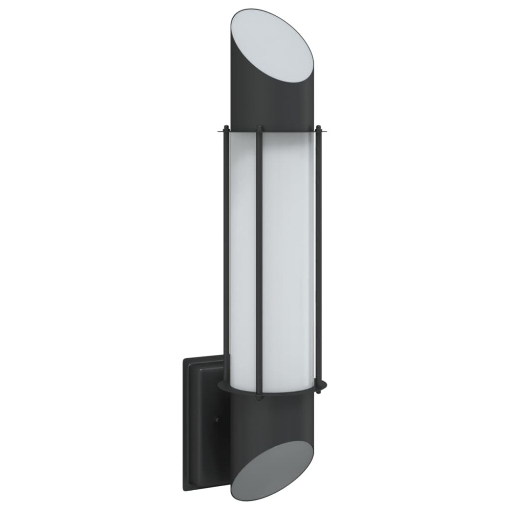 vidaXL Lampă exterioară de perete, negru, oțel inoxidabil
