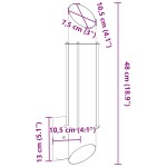 vidaXL Lampă exterioară de perete, negru, oțel inoxidabil vidaXL Lampă exterioară de perete, negru, oțel inoxidabil