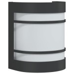 vidaXL Lampă exterioară de perete, negru, oțel inoxidabil