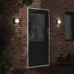 vidaXL Lampă exterioară de perete, negru, oțel inoxidabil