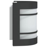 vidaXL Lampă exterioară de perete, negru, oțel inoxidabil