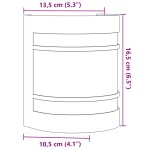 vidaXL Lampă exterioară de perete, negru, oțel inoxidabil