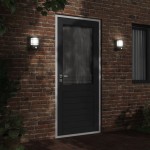vidaXL Lampă exterioară de perete cu senzor, negru, oțel inoxidabil vidaXL Lampă exterioară de perete cu senzor, negru, oțel inoxidabil