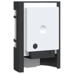 vidaXL Lampă exterioară de perete cu senzor, negru, oțel inoxidabil vidaXL Lampă exterioară de perete cu senzor, negru, oțel inoxidabil