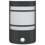 vidaXL Lămpi exterioare de perete cu senzori, 2 buc., negru, oțel inox vidaXL Lămpi exterioare de perete cu senzori, 2 buc., negru, oțel inox