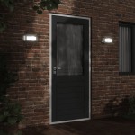 vidaXL Corpuri de iluminat exterior de perete 2 buc argintiu oțel inox vidaXL Corpuri de iluminat exterior de perete 2 buc argintiu oțel inox