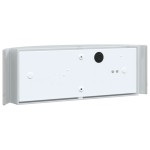 vidaXL Corpuri de iluminat exterior de perete 2 buc argintiu oțel inox vidaXL Corpuri de iluminat exterior de perete 2 buc argintiu oțel inox