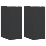 vidaXL Lămpi exterioare de perete cu LED 2 buc. negru, aluminiu turnat vidaXL Lămpi exterioare de perete cu LED 2 buc. negru, aluminiu turnat