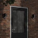 vidaXL Lampă exterioară de perete cu LED/senzor, negru aluminiu turnat vidaXL Lampă exterioară de perete cu LED/senzor, negru aluminiu turnat