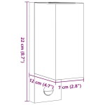 vidaXL Lampă exterioară de perete cu LED/senzor, negru aluminiu turnat vidaXL Lampă exterioară de perete cu LED/senzor, negru aluminiu turnat