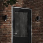 vidaXL Lămpi exterioare de perete senzori 2 buc. negru aluminiu turnat vidaXL Lămpi exterioare de perete senzori 2 buc. negru aluminiu turnat