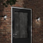 vidaXL Lampă exterioară de perete cu LED/senzor, negru aluminiu turnat vidaXL Lampă exterioară de perete cu LED/senzor, negru aluminiu turnat