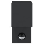 vidaXL Lampă exterioară de perete cu LED/senzor, negru aluminiu turnat vidaXL Lampă exterioară de perete cu LED/senzor, negru aluminiu turnat