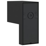 vidaXL Lampă exterioară de perete cu LED/senzor, negru aluminiu turnat vidaXL Lampă exterioară de perete cu LED/senzor, negru aluminiu turnat