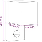 vidaXL Lampă exterioară de perete cu LED/senzor, negru aluminiu turnat vidaXL Lampă exterioară de perete cu LED/senzor, negru aluminiu turnat