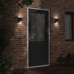 vidaXL Lampă exterioară de perete, negru, aluminiu turnat sub presiune vidaXL Lampă exterioară de perete, negru, aluminiu turnat sub presiune