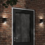 vidaXL Lămpi exterioare de perete cu LED 2 buc. negru, aluminiu turnat