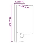 vidaXL Lămpi exterioare de perete senzori 2 buc. negru aluminiu turnat vidaXL Lămpi exterioare de perete senzori 2 buc. negru aluminiu turnat