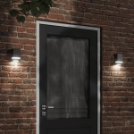 vidaXL Lampă exterioară de perete, negru, oțel inoxidabil vidaXL Lampă exterioară de perete, negru, oțel inoxidabil